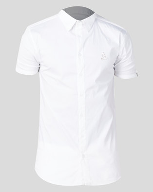 Photo of Golden Equation Basic Stretch Short Sleeve Shirt White