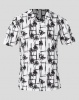 Golden Equation Abstract Palm Print Shirt White Photo