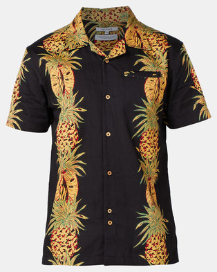 Photo of Bellfield Pineapple Printed Shirt Black
