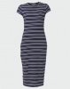 Utopia Basic Knit Dress Navy/White Photo