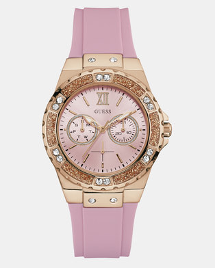 Photo of Guess Limelight J Lo Silicone Strap Watch Pink