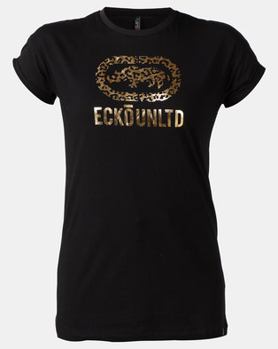 Photo of ECKO Unltd Animal Printed Logo Tee Black
