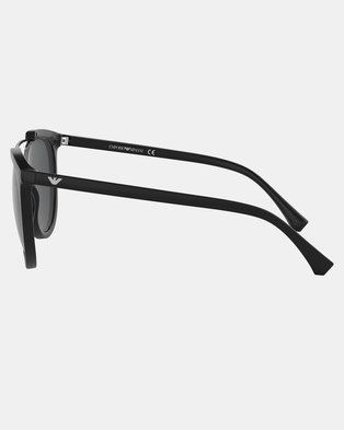 Photo of Emporio Armani 0EA4122 501787 Irregular Sunglasses Black