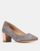 Bata Closed Heels Grey Photo