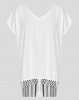 Utopia Swimwear Coverup With Fringing White Photo