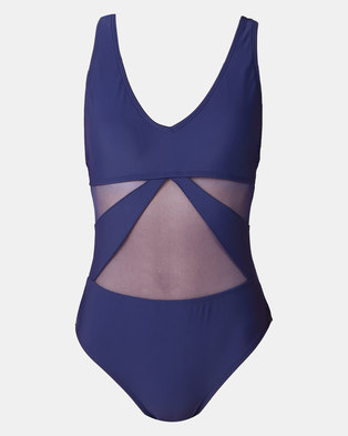 Photo of Utopia One Piece with Mesh Insets Blue
