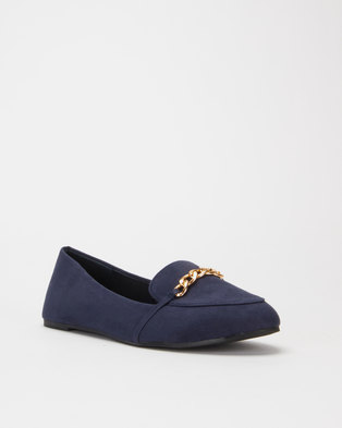 Photo of Legit Loafer With Chain Trim Navy