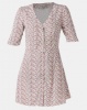 Utopia Ditsy Print Flirty Dress White Photo