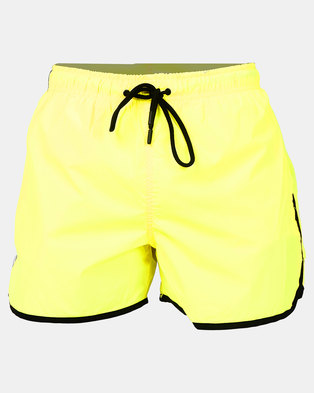 Photo of Brave Soul Runner Style Swimshorts Yellow