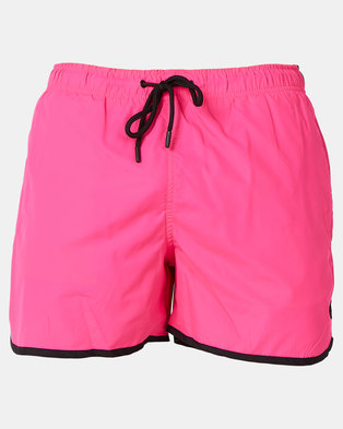 Photo of Brave Soul Runner Style Swimshorts Pink