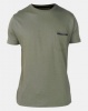 Brave Soul Crew Neck Zip Pocket T-Shirt Mushroom Sage Green Photo