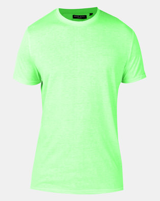 Photo of Brave Soul Crew Neck T-shirt Neon Green