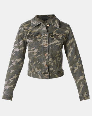 Photo of Sissy Boy Outback Print Denim Jacket Camo