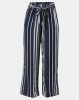 Revenge Wide Leg Mixed Print Trousers Multi Navy Photo