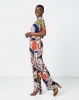 Utopia Geo Printed Jumpsuit Blue/Rust Photo