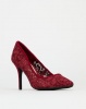 Bata Red Label Lace Stilettos Heels Red Photo