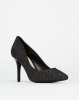 Bata Red Label Stilettos Heel Lurex Black Photo