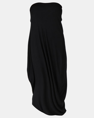 Photo of Michelle Ludek Billy Bardot Boobtube Assymetrical Dress Black