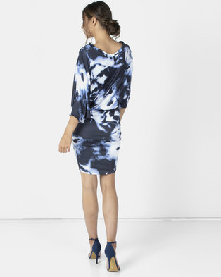 Photo of Michelle Ludek Shibori Stella Off Shoulder Midi Dress Multi