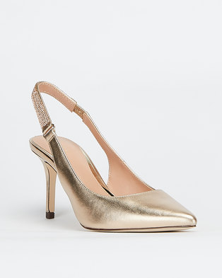 Photo of Call It Spring OLIVEIRA Stiletto Sling Back Heels Gold