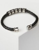 Joy Collectables Mens Braided Bracelet Black/Silver Photo
