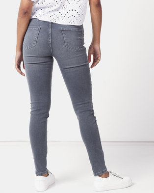 Photo of New Look 'Lift & Shape' Skinny Jeans Dark Grey