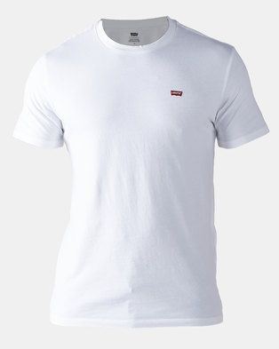 Photo of Leviâ€™s Â® Cotton & Patch Chest Logo Tee White