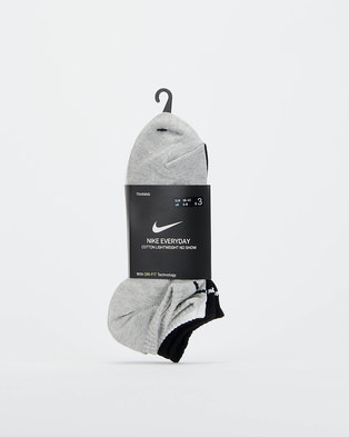 Photo of Nike Performance U NK Everyday LTWT NS Socks 3P Black/Grey