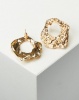 All Heart Hammered Hoop Earrings Gold-tone Photo