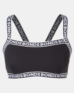 Photo of Bonds 2 Pack Tube Logo Printed Bra Top Grey & Black