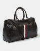 Joy Collectables Fashion Striped Duffel Bag Black Photo