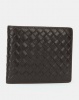 Joy Collectables Leather Weave Wallet Choc Photo