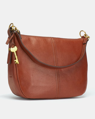 Photo of Fossil Jolie Leather Crossbody Bag Brown