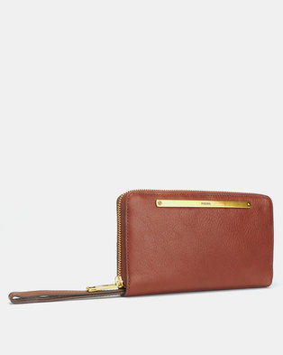 Photo of Fossil Liza Leather Clutch Brown