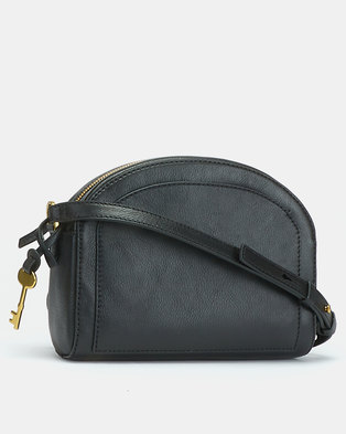 Photo of Fossil Chelsea Leather Crossbody Bag Black