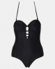 Legit Strapless Molded Cup One Piece Black Photo