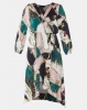 AX Paris Colour Block Printed Dress Green Photo
