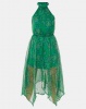 AX Paris Printed Halterneck Midi Dress Green Photo