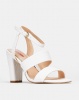 Bata Red Label Strap Heels White Photo
