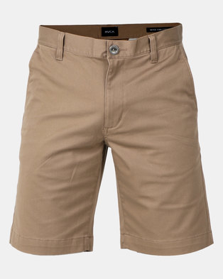 Photo of RVCA The Weekend Stretch Shorts Light Brown