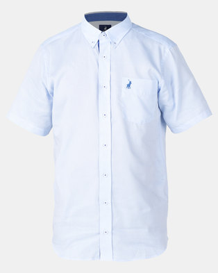 Photo of Polo Mens Preston Weekender Short Sleeve Shirt Light Blue