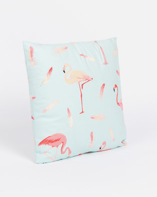 Photo of Utopia Flaming Flamingo Scatter Cushion Cover Mint
