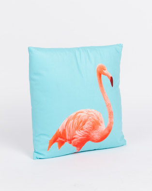 Photo of Utopia Flamingo Multi Scatter Cushion Cover Blue