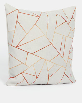 Photo of Utopia Geometric Scatter Cushion Cover White