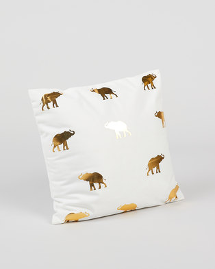 Photo of Utopia Foil Elephant Scatter Cushion Cover Gold