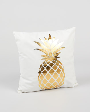 Photo of Utopia Foil Pineapple Scatter Cushion Cover Gold