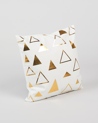 Photo of Utopia Foil Triangle Scatter Cushion Cover Gold