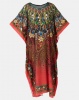 Joy Collectables Peacock Long Kaftan Multi Photo