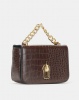 All Heart Faux Croc Crossbody Bag Brown Photo