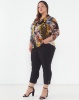 Queenspark Plus Collection Flower & Chain Viscose Printed Woven Shirt Multi Photo
